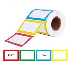150 Pcs Blank Label Stickers Self Adhesive for Price Tags Home Office School