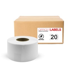 Replacement for Dymo 30321 1-4/10 x 3-1/2 (36mm x 89mm) 20 Pack