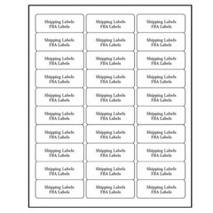 6000 Label 30 UP 1″ x 2 5/8″ Shipping Adhesive Blank Labels 200 Sheets 2.625 x 1