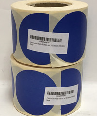LOT OF 2 ROUND 2″ STICKERS 500 COUNT EACH X 2 BLUE ADHESIVE LABELS