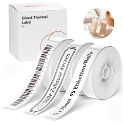 3 Rolls Thermal Label Set for D11 D110 D101 H1S Label Maker White 1275