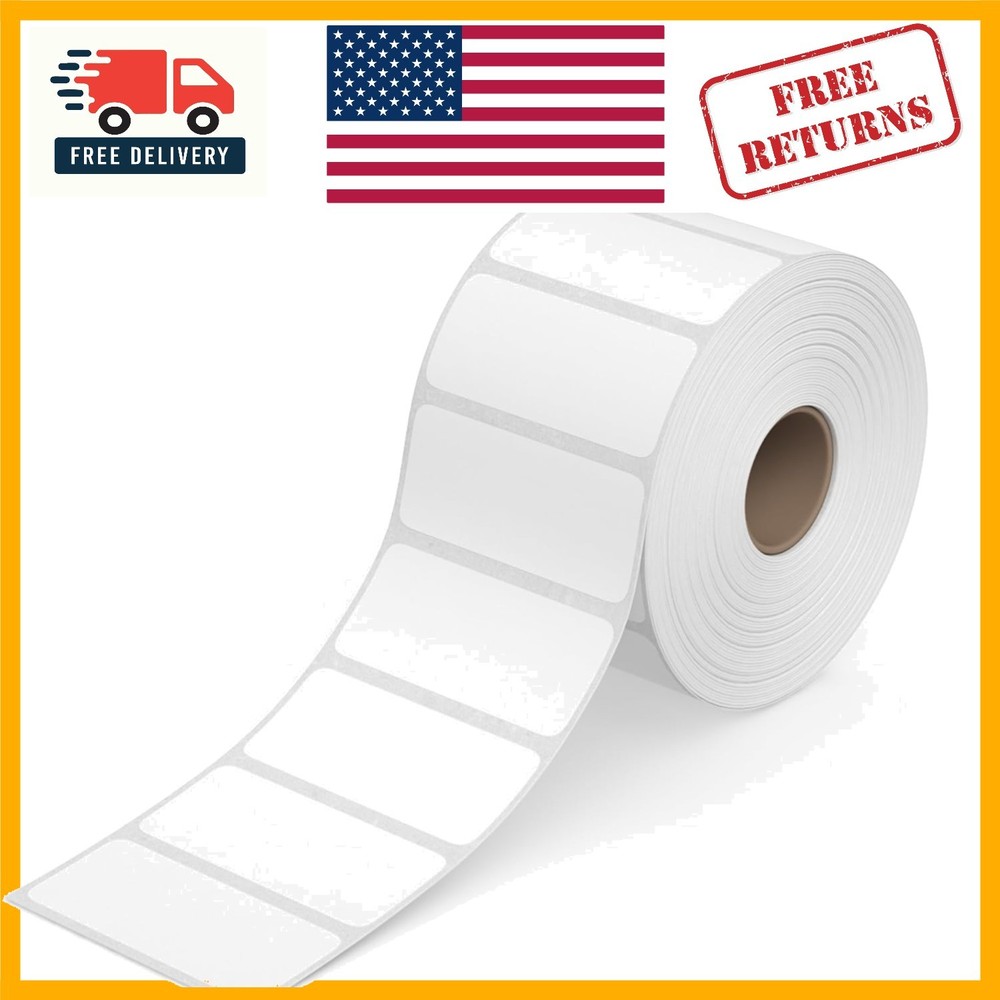 1,000 Pack of 2×1 Thermal Barcode Labels for Shipping and Inventory
