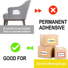 160Pc Moving Box Labels 6×4 Color Coded Writable Packing Stickers Home Organizat
