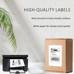 1000 Shipping Labels 8.5×5.5 Square Corner Self Adhesive 2 Per Sheet PACKZON®