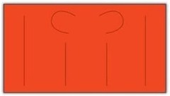 Fluorescent Red Pricing Labels for Monarch 1131 – 20,000 Labels & 1 Ink Roller