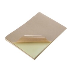 100pcs A4 Brown Kraft Paper Stickers Self Adhesive Inkjet Printing Labels