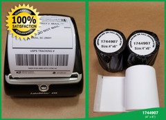 4 Rolls 220 LabelWriter Thermal Shipping Labels 4×6 Compatible 1744907 Dymo 4XL