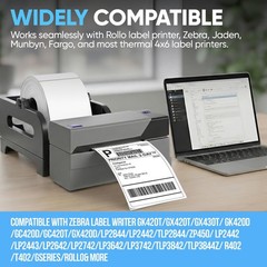 4″x6″ Direct Thermal Shipping Labels Roll, Perforated, 2000 Labels Total, Commer