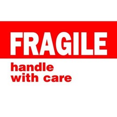 3″ x 5″ Fragile Handle With Care Labels (500 per Roll)