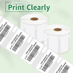1Roll 30334 Barcode Label 2-1/4″ x 1-1/4″ 1000 Labels/Roll for DYMO LW 4XL 450