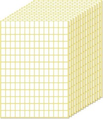 2940 Pcs White Small Price Tags Self-Adhesive Labels Writable Label Stickers
