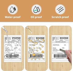 500pcs 4″x6″ Fanfold Direct Thermal Shipping Labels for Zebra and Rollo Printers