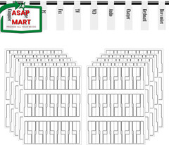 White Cable Labels, 300 Premium Wire Label Tags for Electronics, Printable Cord