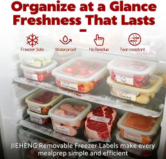 350Pcs Removable Freezer Labels for Food Storage,1X3 Inch Stickers,Refrigerator