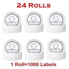 24 Rolls 2.25″x1.25″ Direct Thermal Barcode Labels Zebra LP2824 TLP2824 LP2844