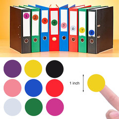 3000 Pieces 1 Inch round Color Coding Labels Writable Circle Dot