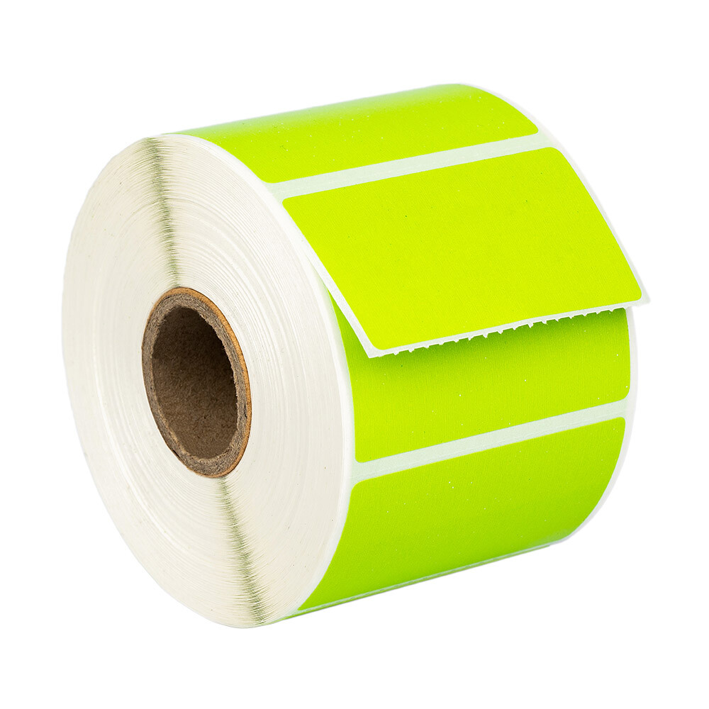ZEBRA 2.25 x 1.25 GREEN Direct Thermal Labels – (8) Rolls – LP2824 ZP450 LP2844