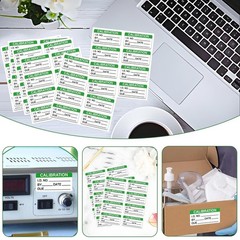 Self Laminating Calibration Labels 2 X 1 Inches – Write-on 2 X 1 Inch, Green