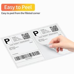 100-20000 Premium 8.5×5.5 Round Corner Shipping Labels Half Sheet Self Adhesive