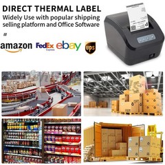 5000 4″x6″ Fanfold Direct Thermal Shipping Labels Perforated for Zebra & Rollo