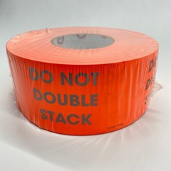 3×5-inch Do Not Double Stack Labels Orange Shipping Adhesive Stickers 500/RL